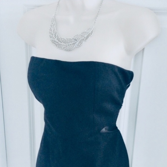 Forever 21 Black Mesh Cutout Bodycon Little Black Dress - Picture 4 of 6